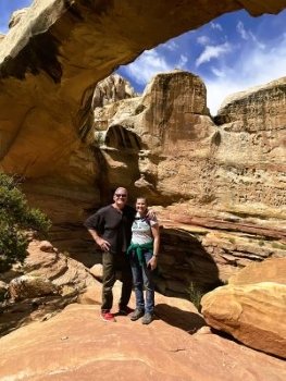 My Wife and I At Hickman Bridge II